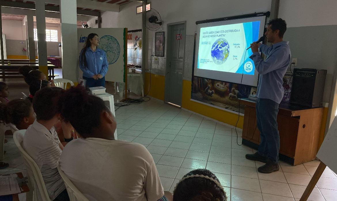 Mês da Água: Saae Aracruz promove educação ambiental para crianças do Lar São José