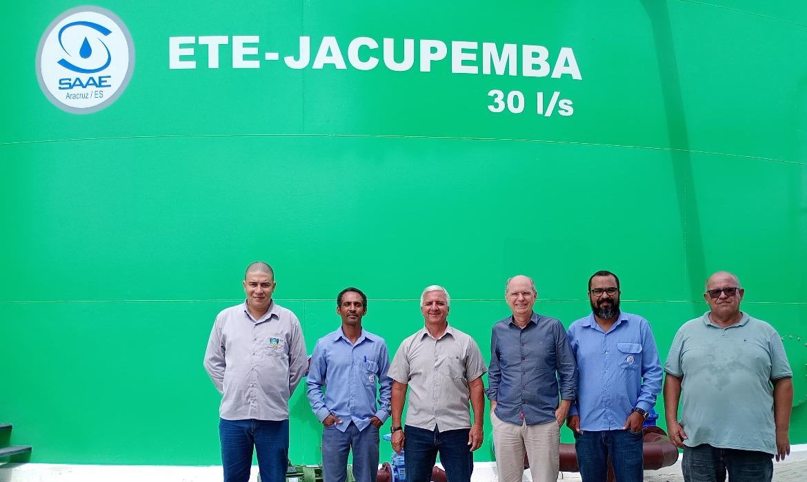 SAAE de Aracruz compartilha experiências com município de Jaguaré em visita técnica às ETEs