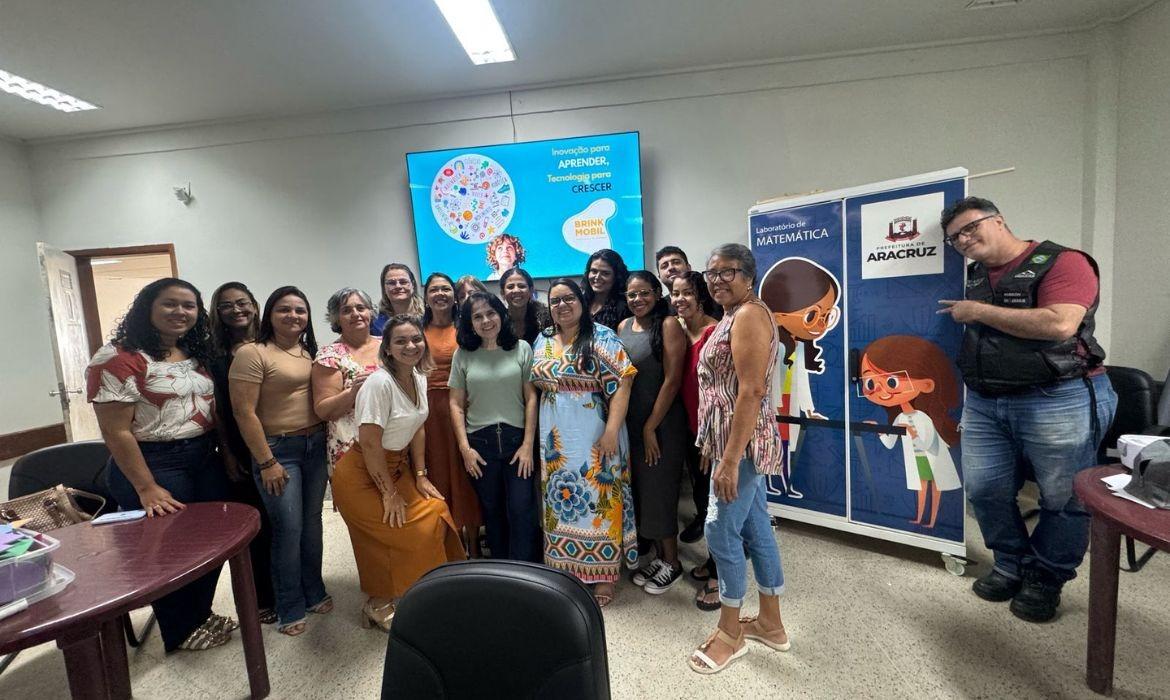 Formação sobre Laboratórios de Matemática promove inovação nas escolas da Rede Municipal de Aracruz