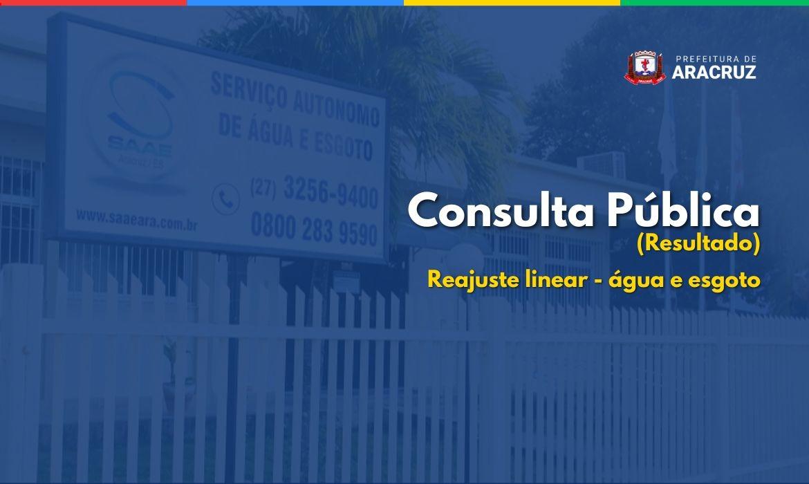 ARSP oficializa reajuste tarifário do Saae Aracruz em nova resolução