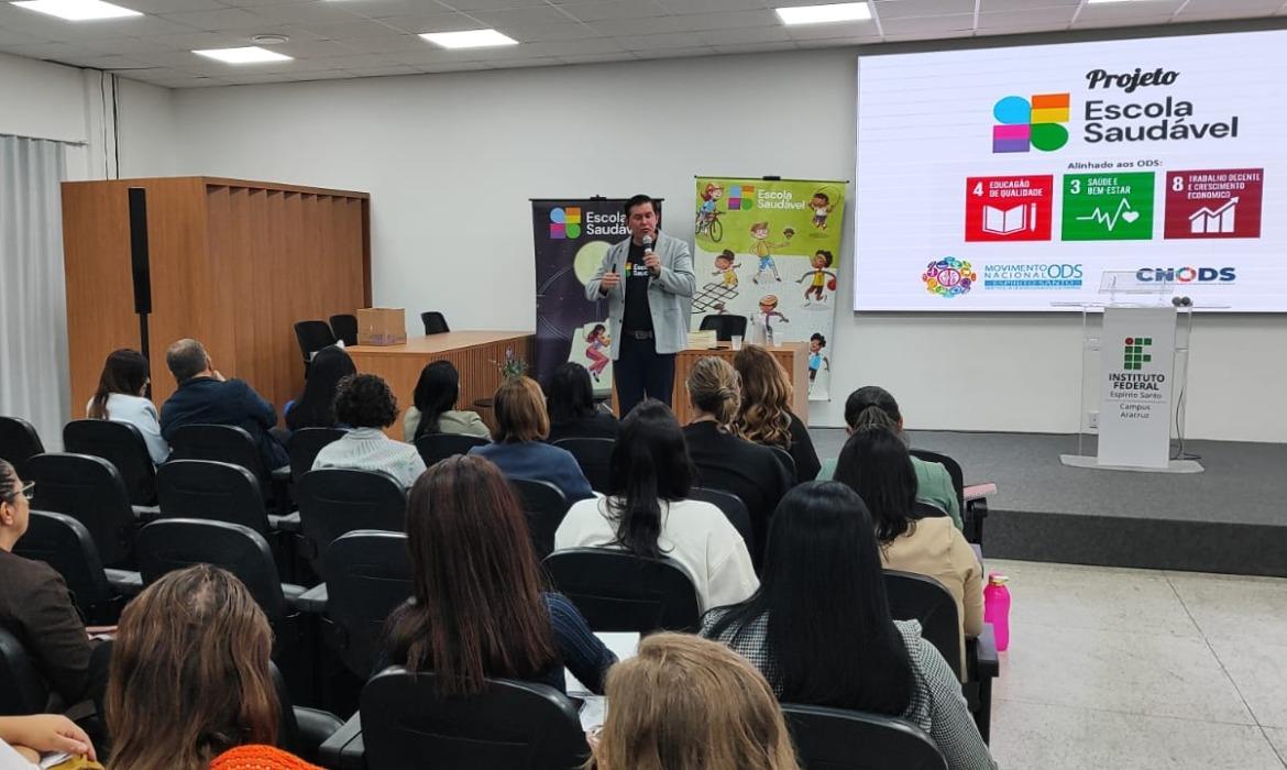 Cerimônia marca o lançamento do Programa Escola Saudável na Rede Municipal de Ensino