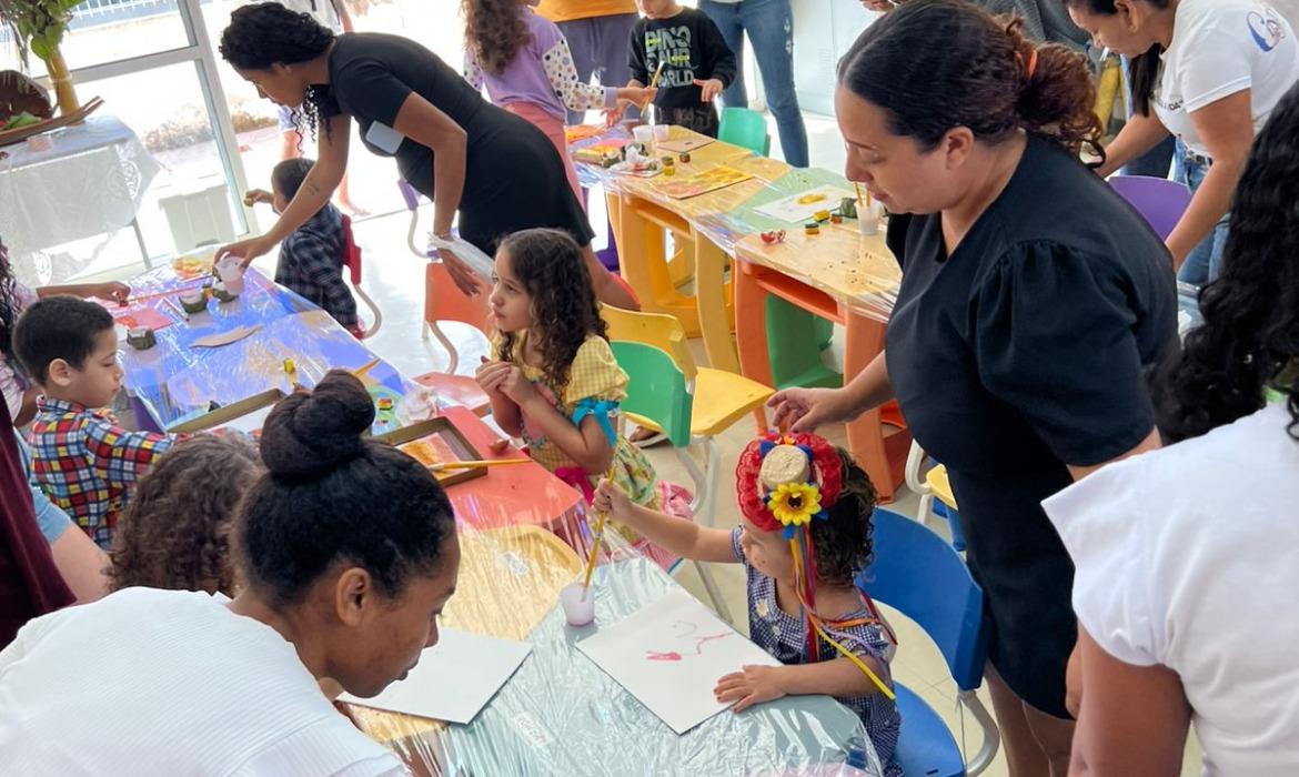 Festa da Família no Cmei Cinderela destaca a ‘Natureza no Brincar’ e valoriza a cultura dos Povos Indígenas