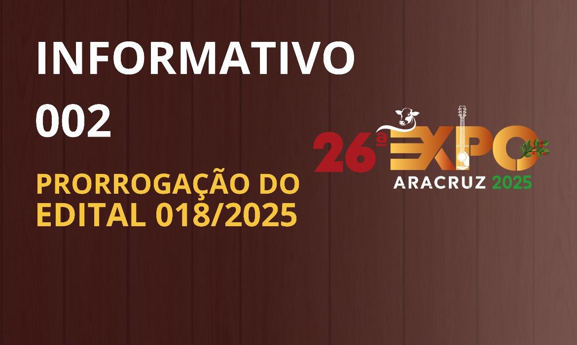 Prorrogadas as inscrições para o credenciamento prévio de interessados em exposição e patrocínio