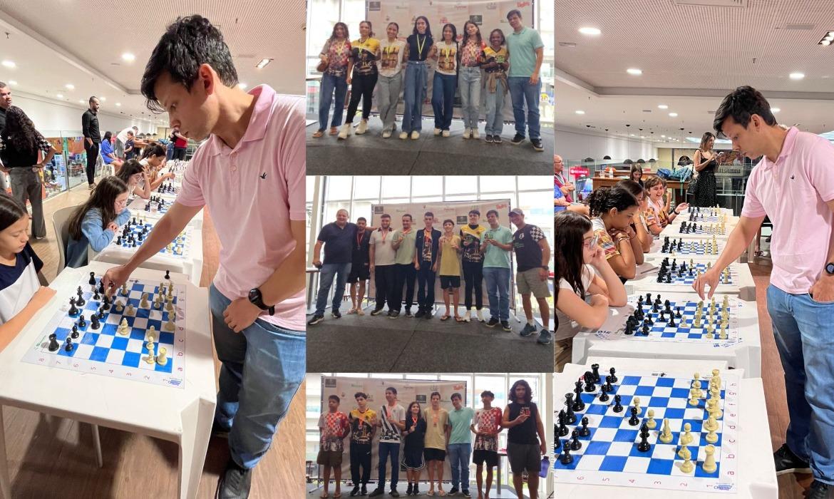 Grande Mestre Internacional de Xadrez prestigia a 7ª Etapa do Circuito Municipal de Aracruz