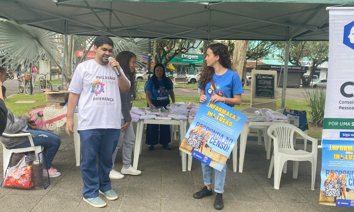 Aracruz promove ação de conscientização pelo Dia Nacional de Luta da Pessoa com Deficiência