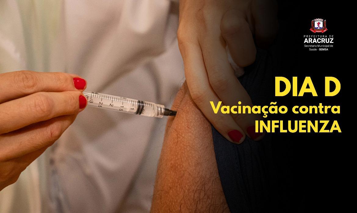 Dia D da vacinação contra a Influenza acontece neste sábado (28) nas Unidades de Saúde