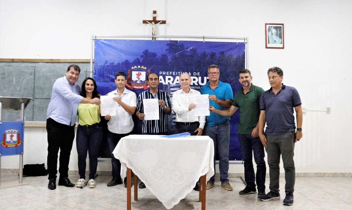 Prefeitura e SAAE assinam ordem de serviço para o início das obras de Interligação do Sistema de Esgotamento Sanitário de Jacupemba